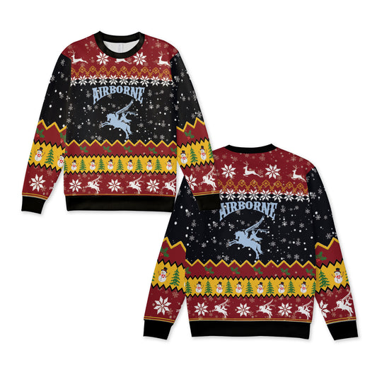 British Army 16 Air Assault Brigade Combat Team Christmas Knitted Sweater