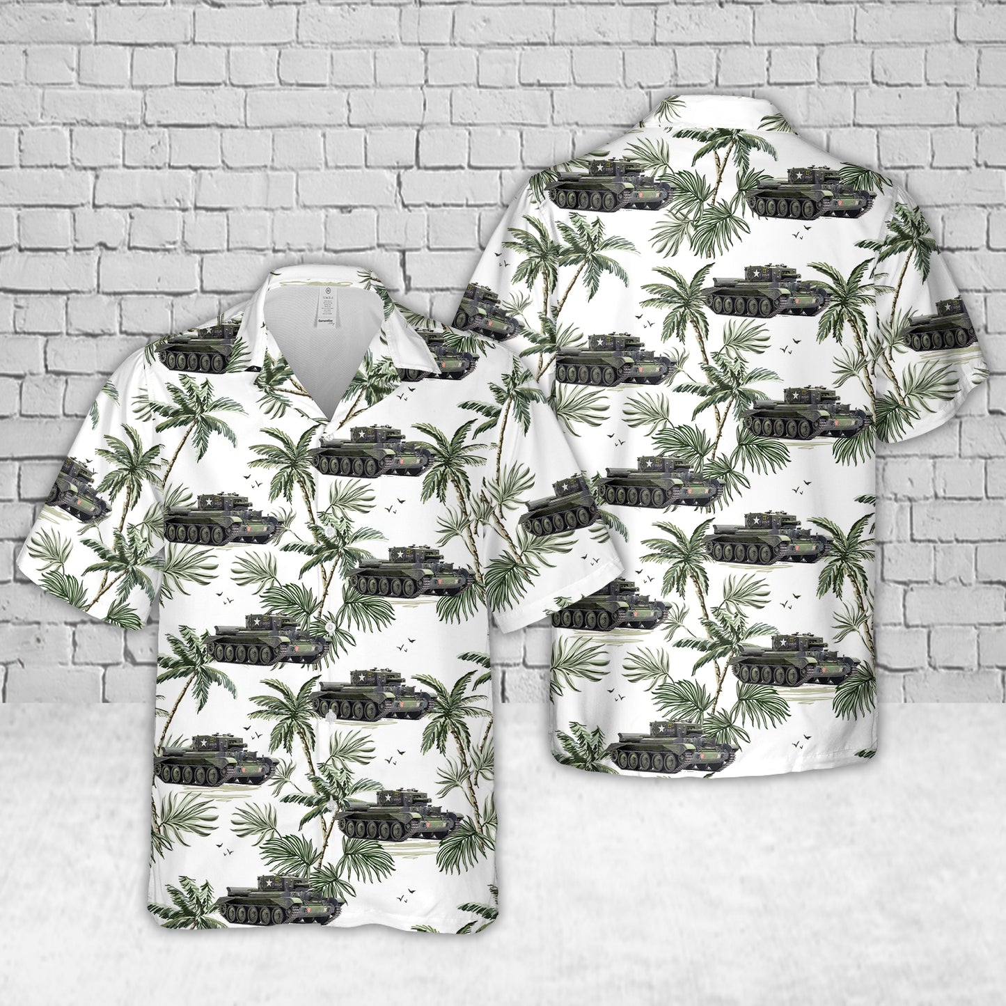 British Army Cruiser Mk.VIII A27M Cromwell Mk.VI Hawaiian Shirt