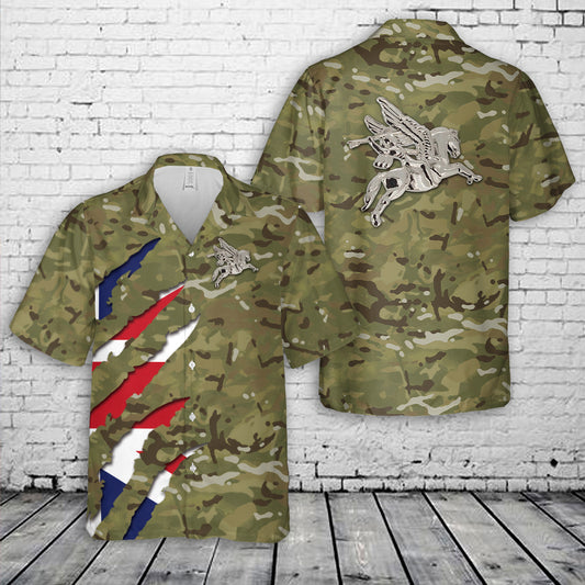 British Army Paras Airborne Forces Pegasus Hawaiian Shirt