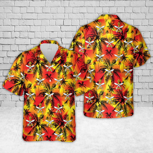 British Army, Queen's Gurkha Engineers Hawaiian Shirt
