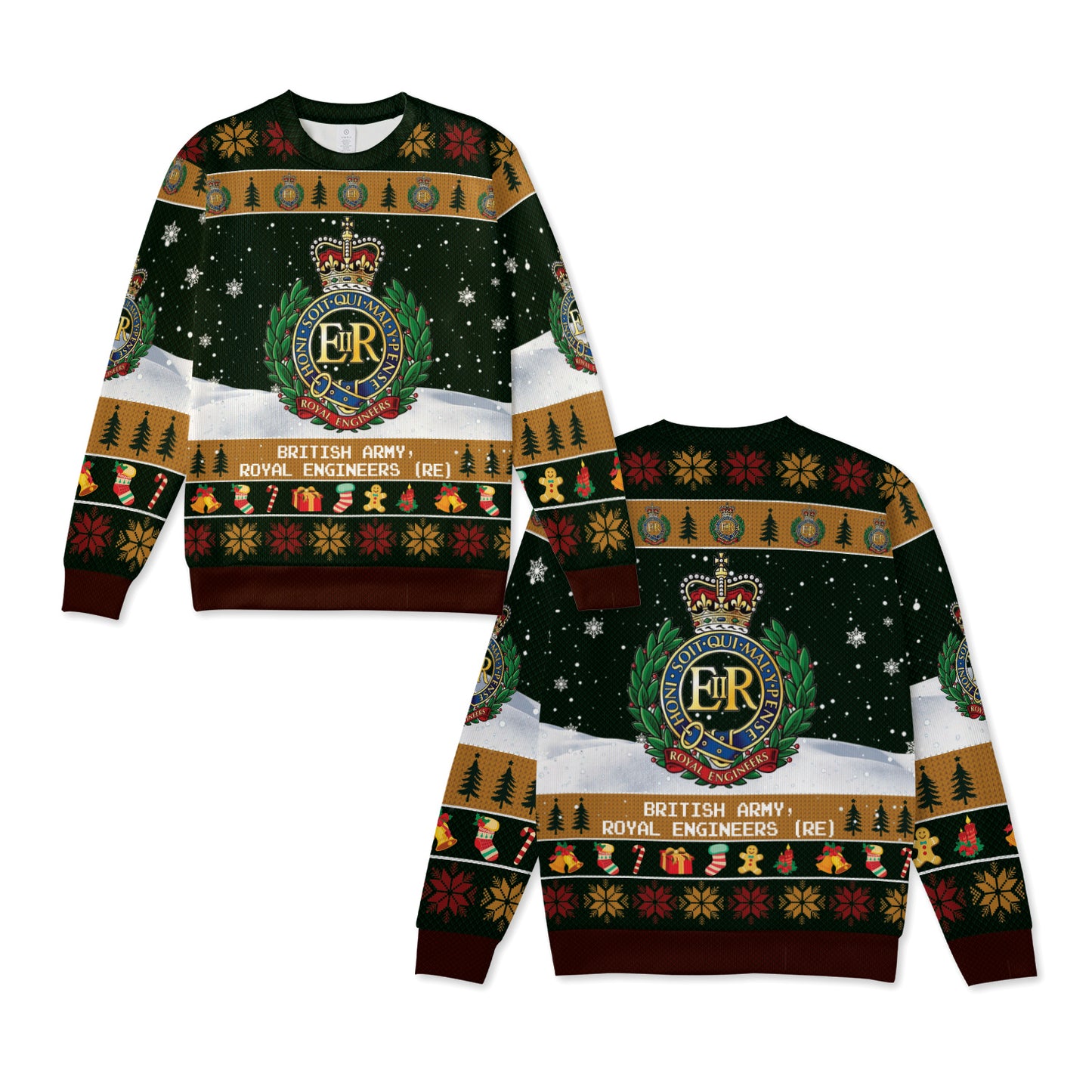 British Army, Royal Engineers (RE) Christmas Knitted Sweater