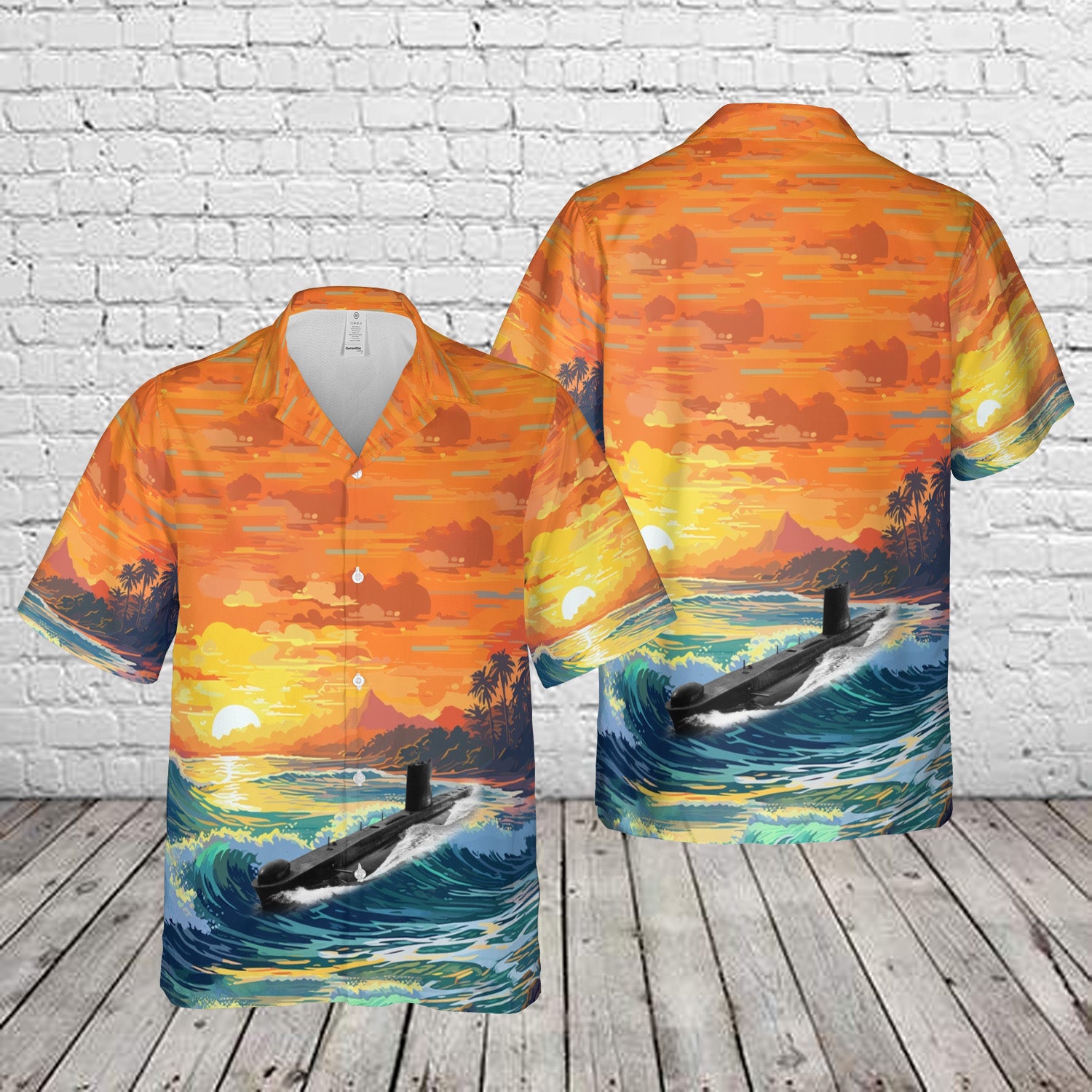 British Porpoise-class submarine Hawaiian Shirt