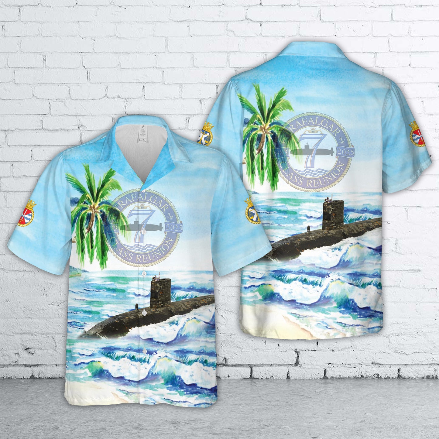British Royal Navy Trafalgar Class Submarine Hawaiian Shirt