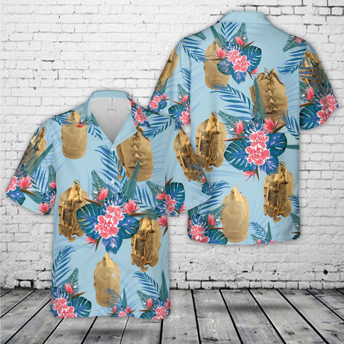 British WWII Paratrooper Leg Bag Hawaiian Shirt