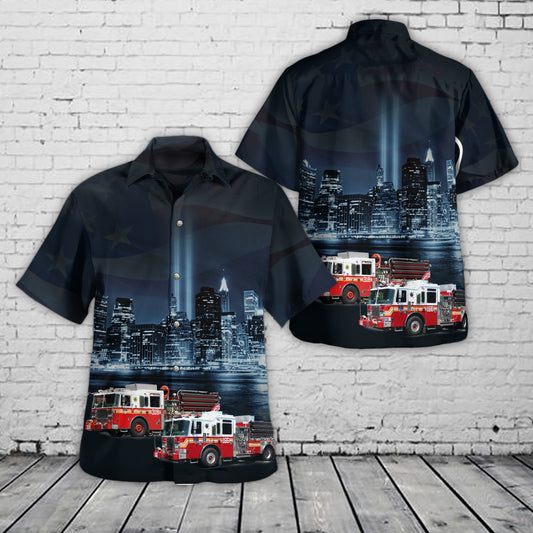 Brooklyn, NY, Engine 318 & Ladder 166 “The Kings of Neptune”, September 11 Never Forget Hawaiian Shirt