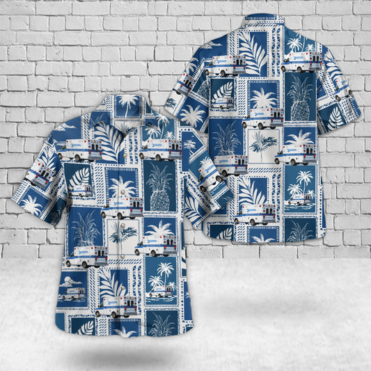 Brooklyn, Ohio, Donald Martens & Sons Ambulance Service Hawaiian Shirt