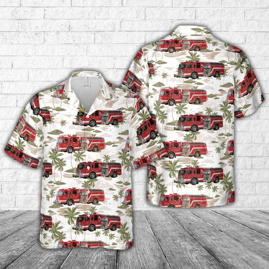 Brookview Volunteer Fire Company, East Brunswick, New Jersey Hawaiian Shirt