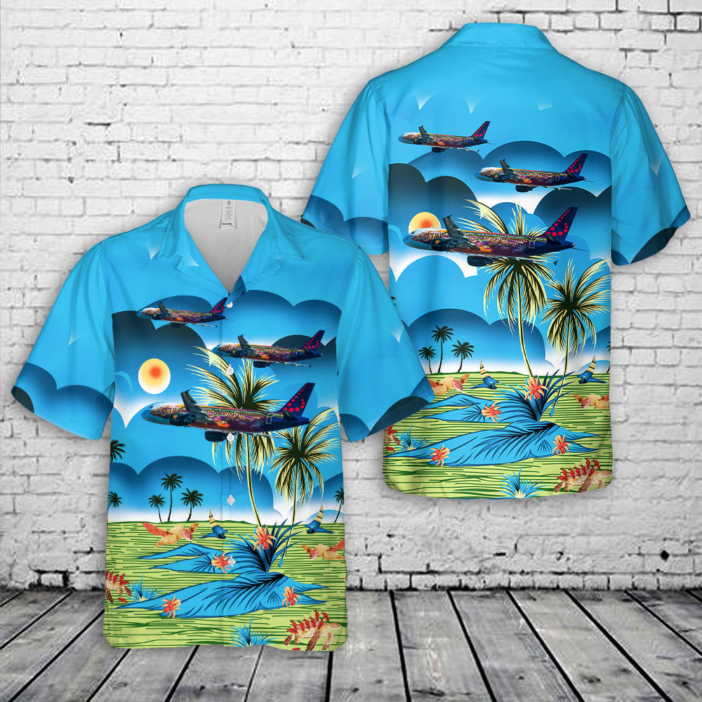 Brussels-Airlines "Tomorrowland Livery" Airbus A320-214 Hawaiian Shirt