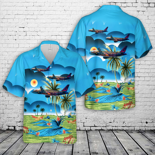 Brussels-Airlines "Tomorrowland Livery" Airbus A320-214 Hawaiian Shirt