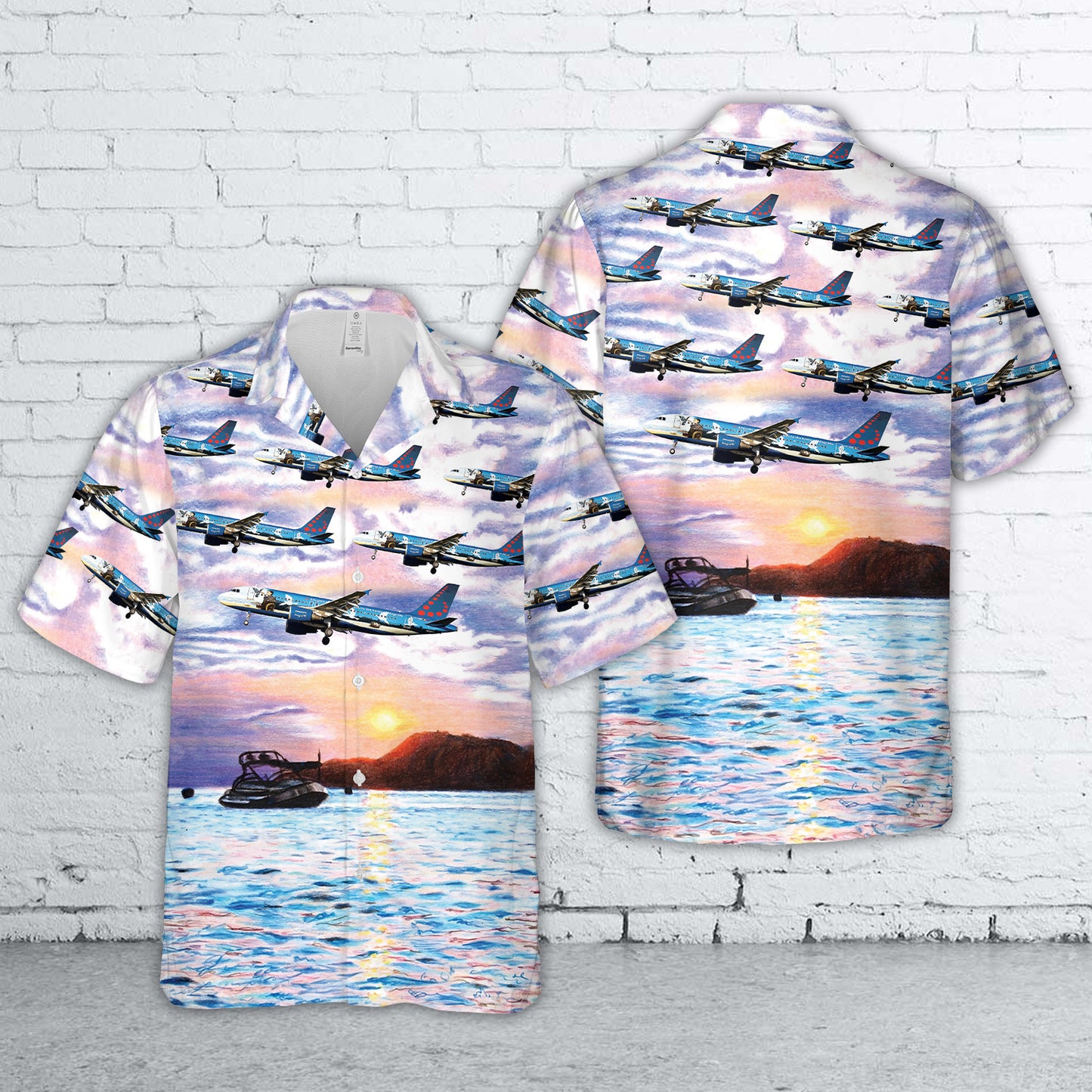 Brussels Airlines (Magritte Livery) A320-200 Hawaiian Shirt