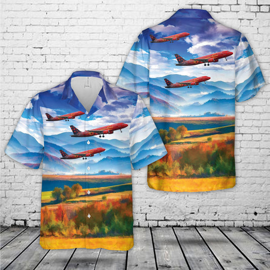 Brussels Airlines (Red Devils & Red Flames Livery) Airbus A320-214 Hawaiian Shirt