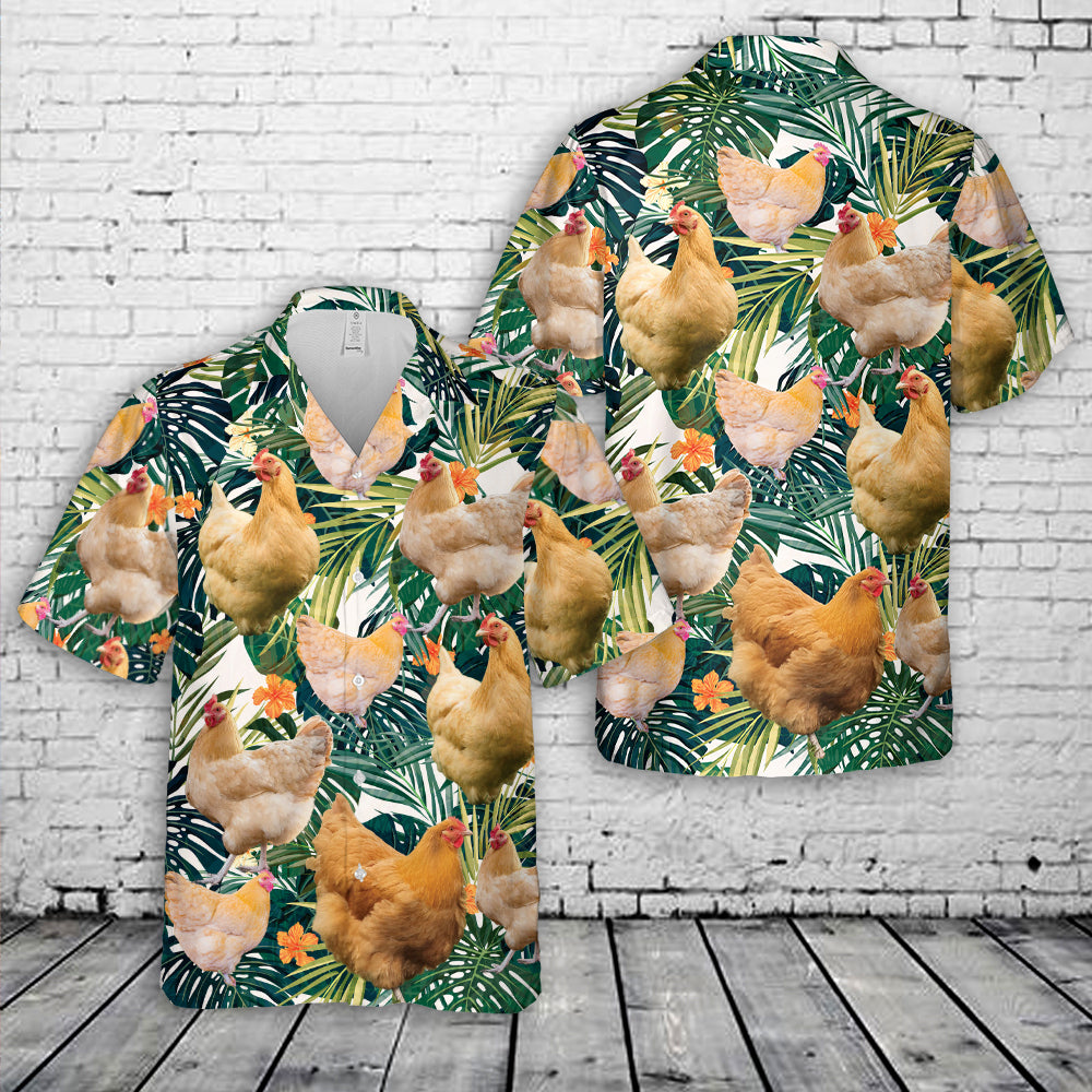 Buff Orpington Chicken Hawaiian Shirt