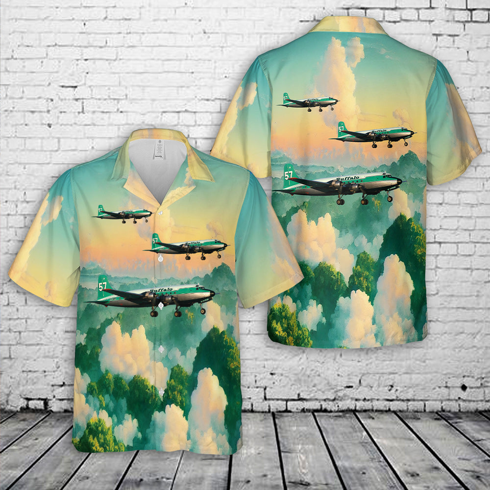 Buffalo Airways Douglas DC-4 Hawaiian Shirt