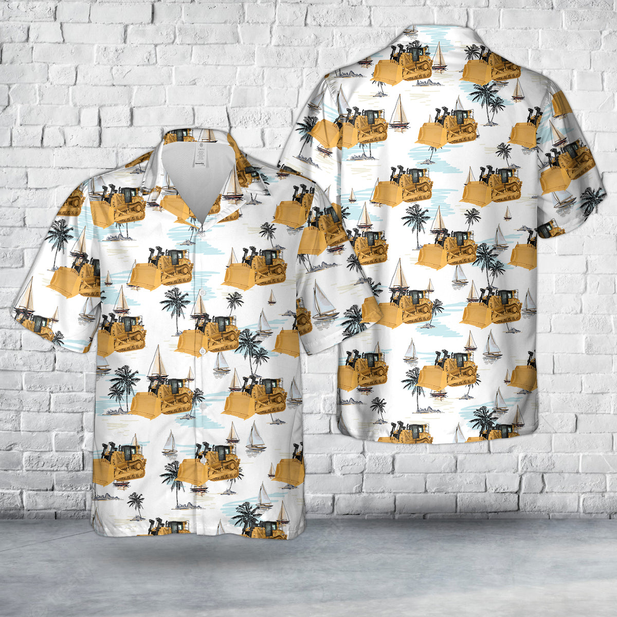 Bulldozer Hawaiian Shirt