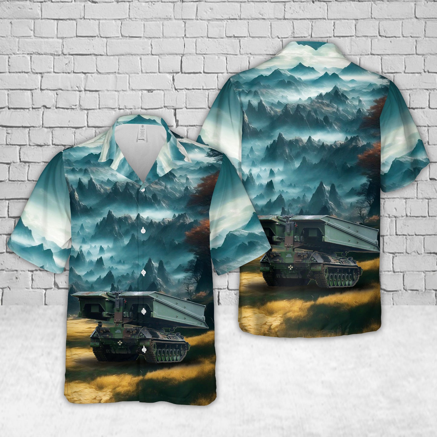 Bundeswehr Brückenlger Leopard 1 "Biber" Hawaiian Shirt