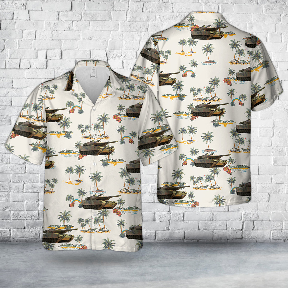 Bundeswehr Kampfpanzer Leopard 2A5 Hawaiian Shirt