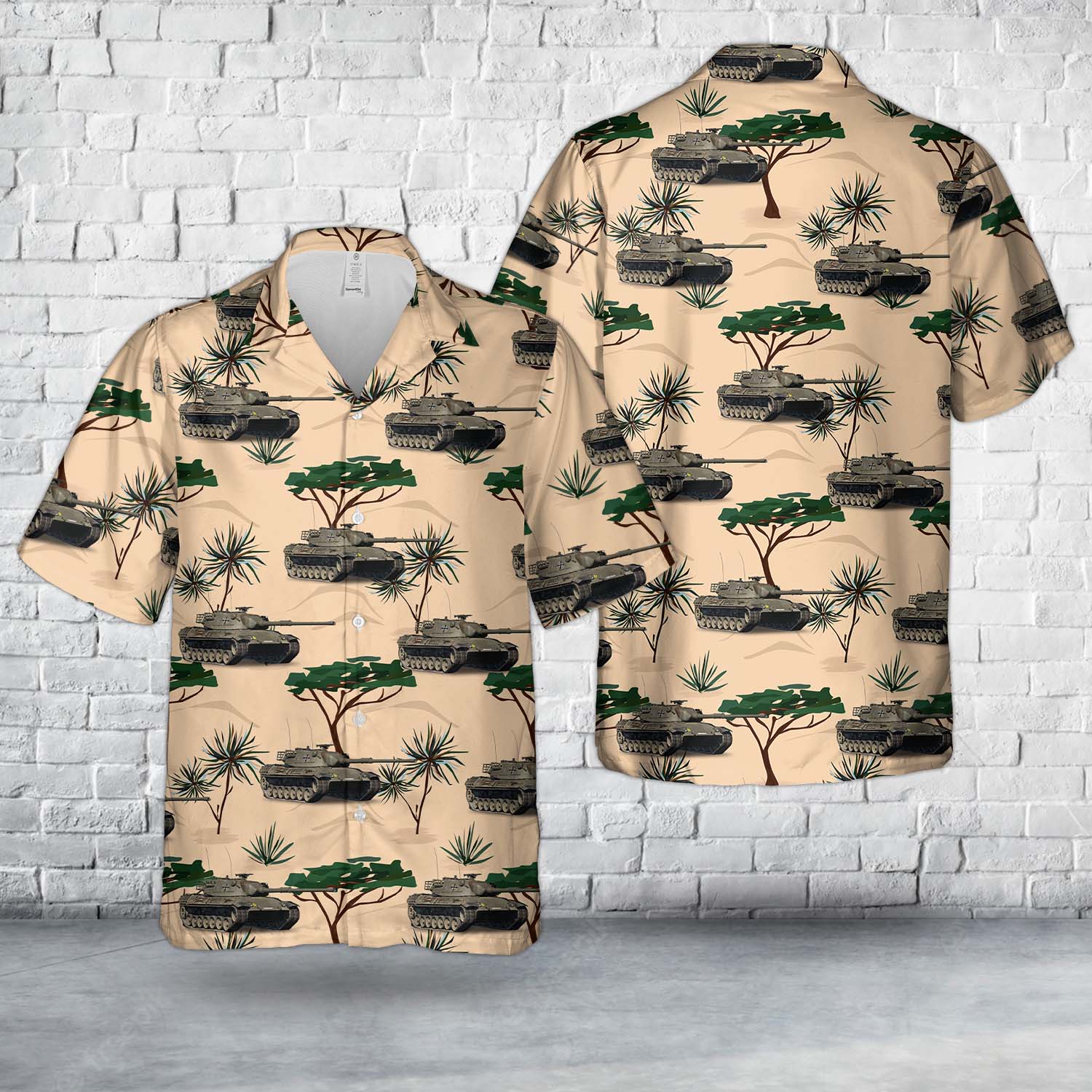 Bundeswehr Leopard I Hawaiian Shirt