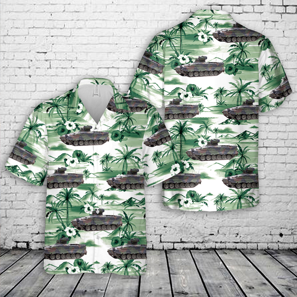 Bundeswehr Marder 1A3 Artilleriebeobachter Hawaiian Shirt