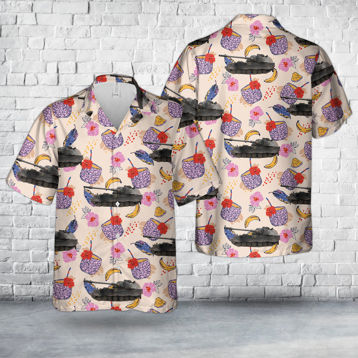 Bundeswehr Panzerhaubitze 2000 A1 Hawaiian Shirt