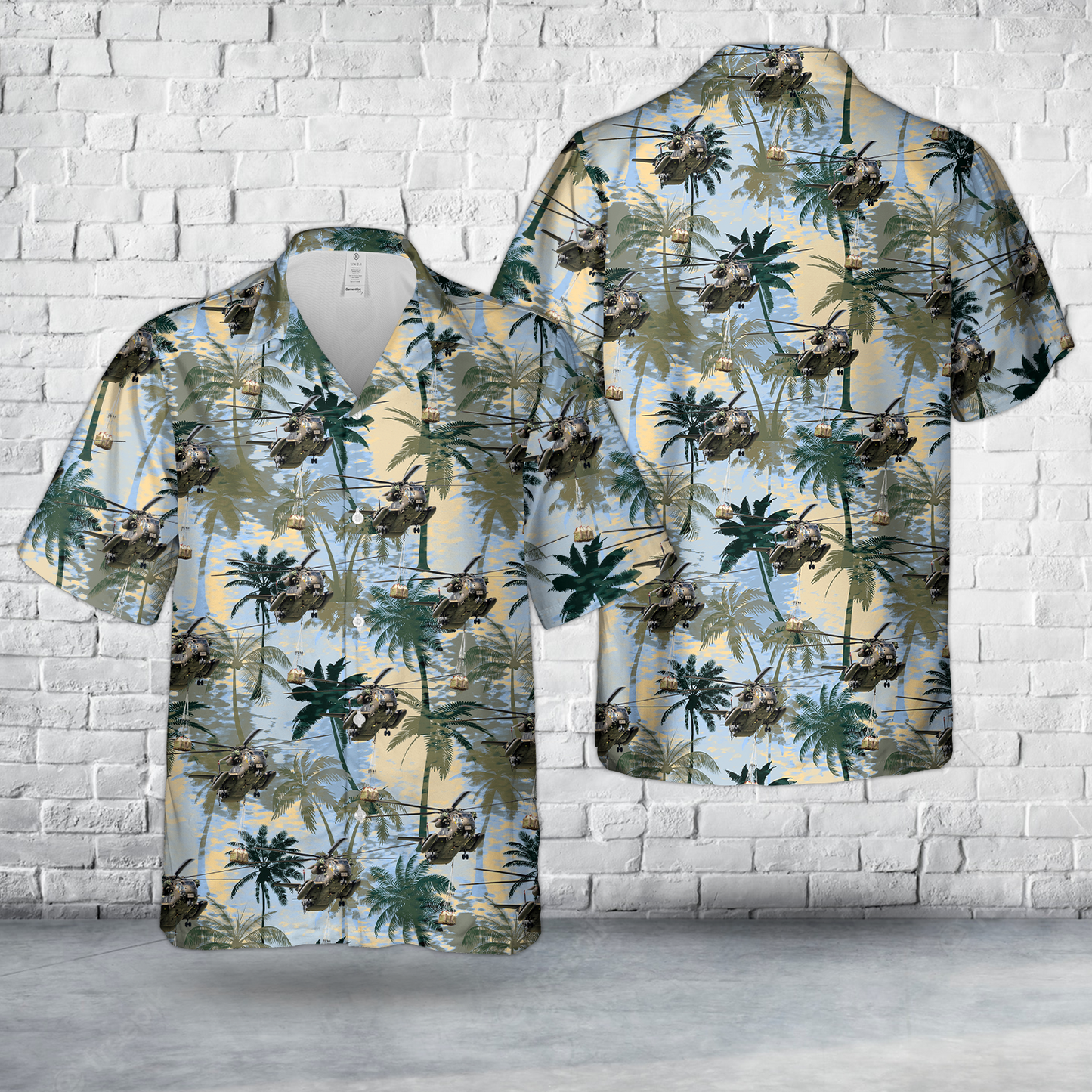 Bundeswehr Sikorsky CH-53 Sea Stallion Hawaiian Shirt