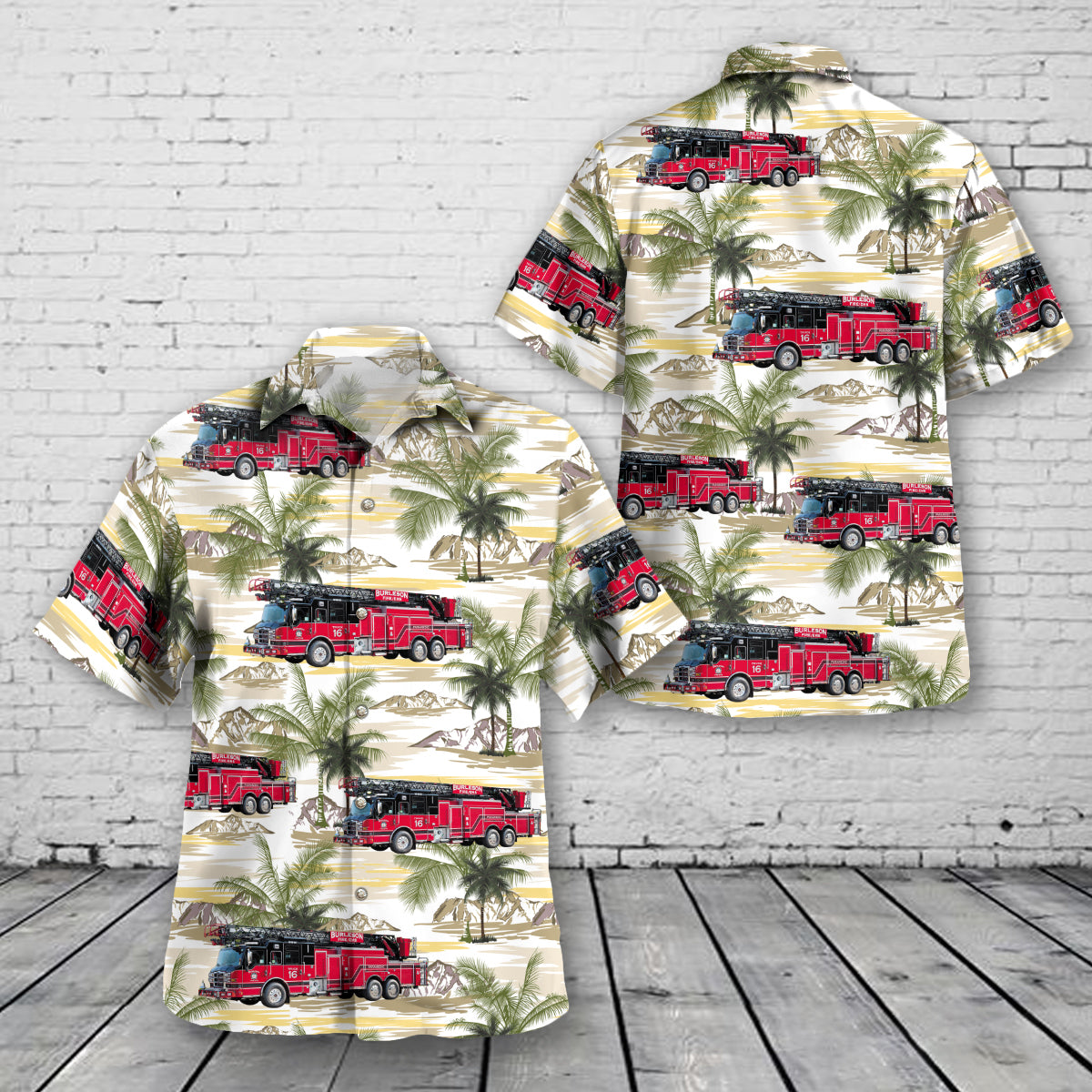 Burleson, Texas, Burleson Fire Department Hawaiian Shirt