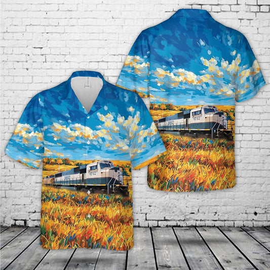 Burlington Northern Santa Fe 6141(ES44AC) Hawaiian Shirt