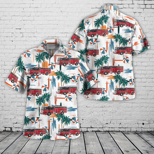 Burton, Michigan, Burton Fire Department Hawaiian Shirt