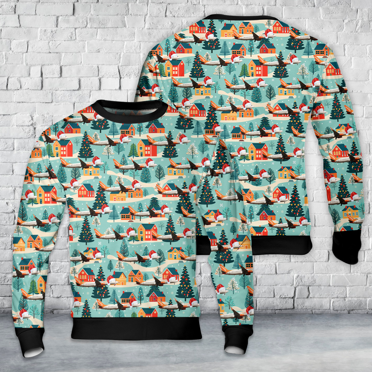 C-FYJD Sunwing Airlines Boeing 737-8Q8(WL) Christmas AOP Sweater