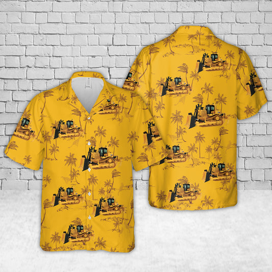 CAT D9 Bulldozer Hawaiian Shirt