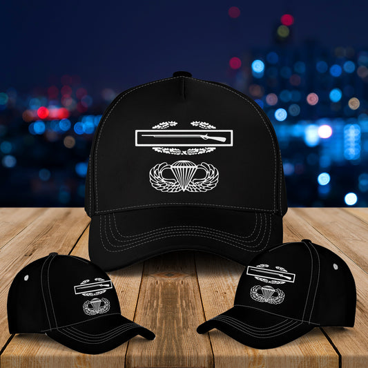 CIB & AIRBORNE Jump Wings Baseball Cap
