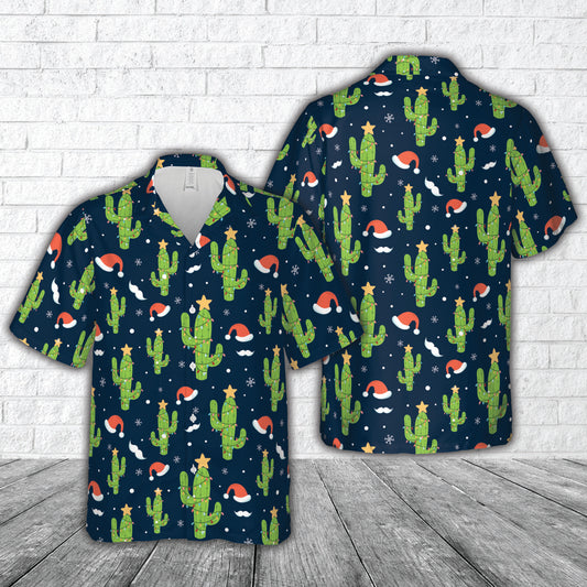 Cactus Christmas Holiday Hawaiian Shirt