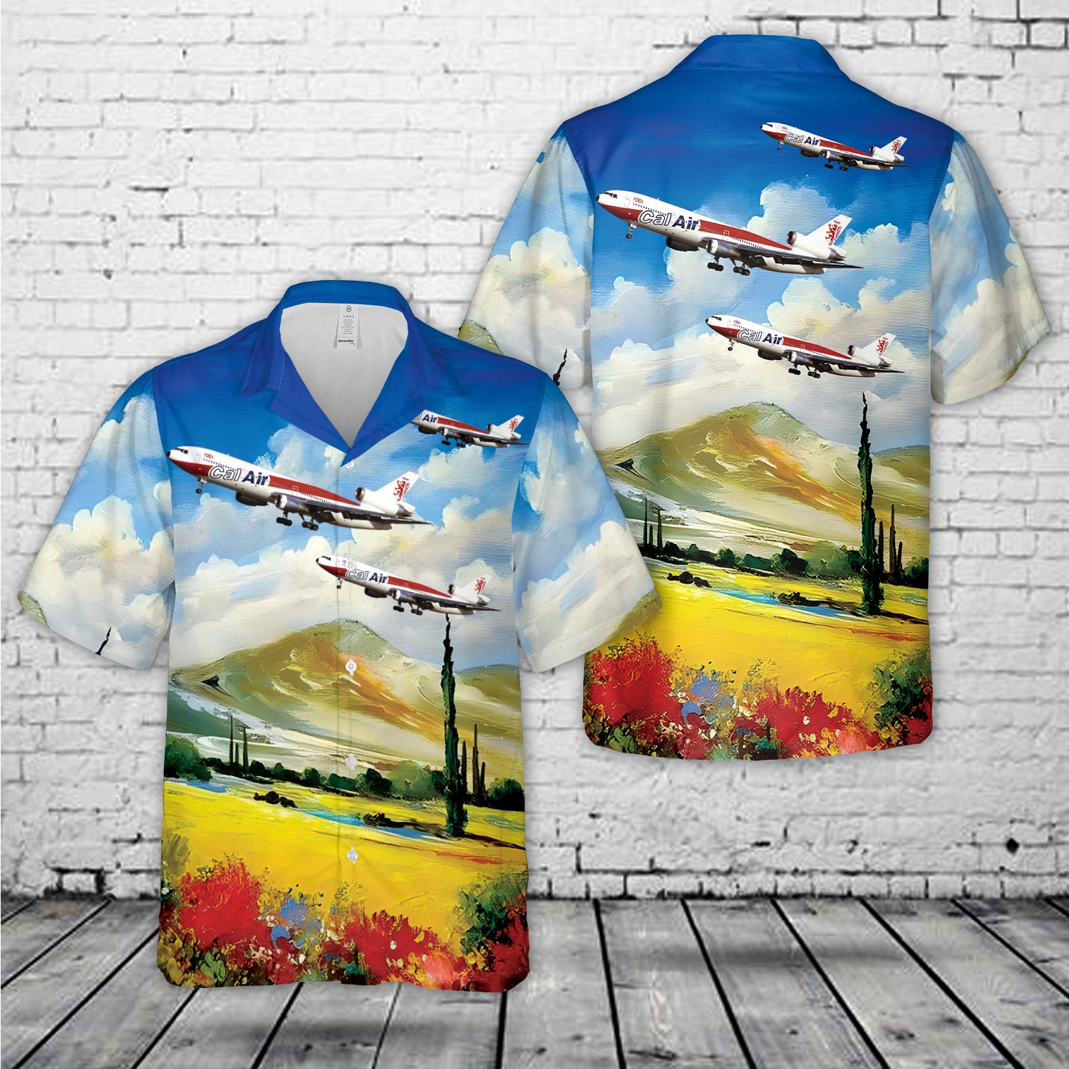 Cal Air McDonnell Douglas DC-10-10 Hawaiian Shirt