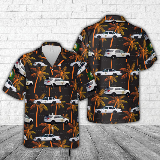 California Department of Corrections and Rehabilitation Crown Vic K9 Hawaiian Shirt
