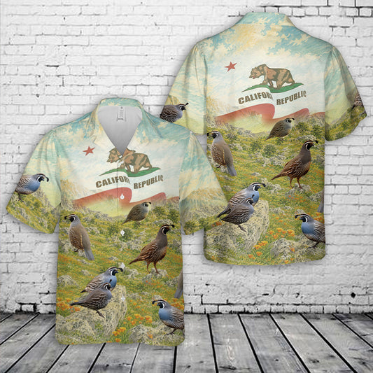 California Quail Hawaiian Shirt