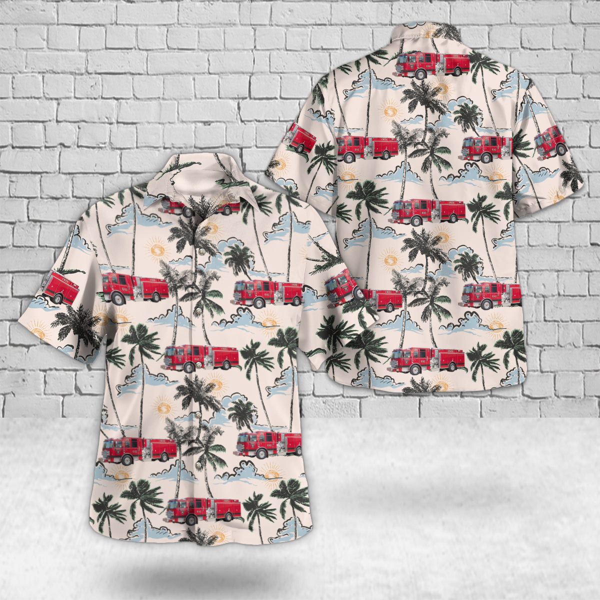 Camas, Washington, Camas-Washougal Fire Department Hawaiian Shirt