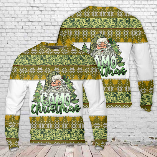 Camo Merry Christmas Sweater