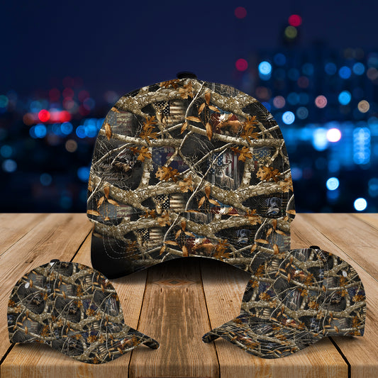 Camouflage Hunting Patriotic Baseball Cap