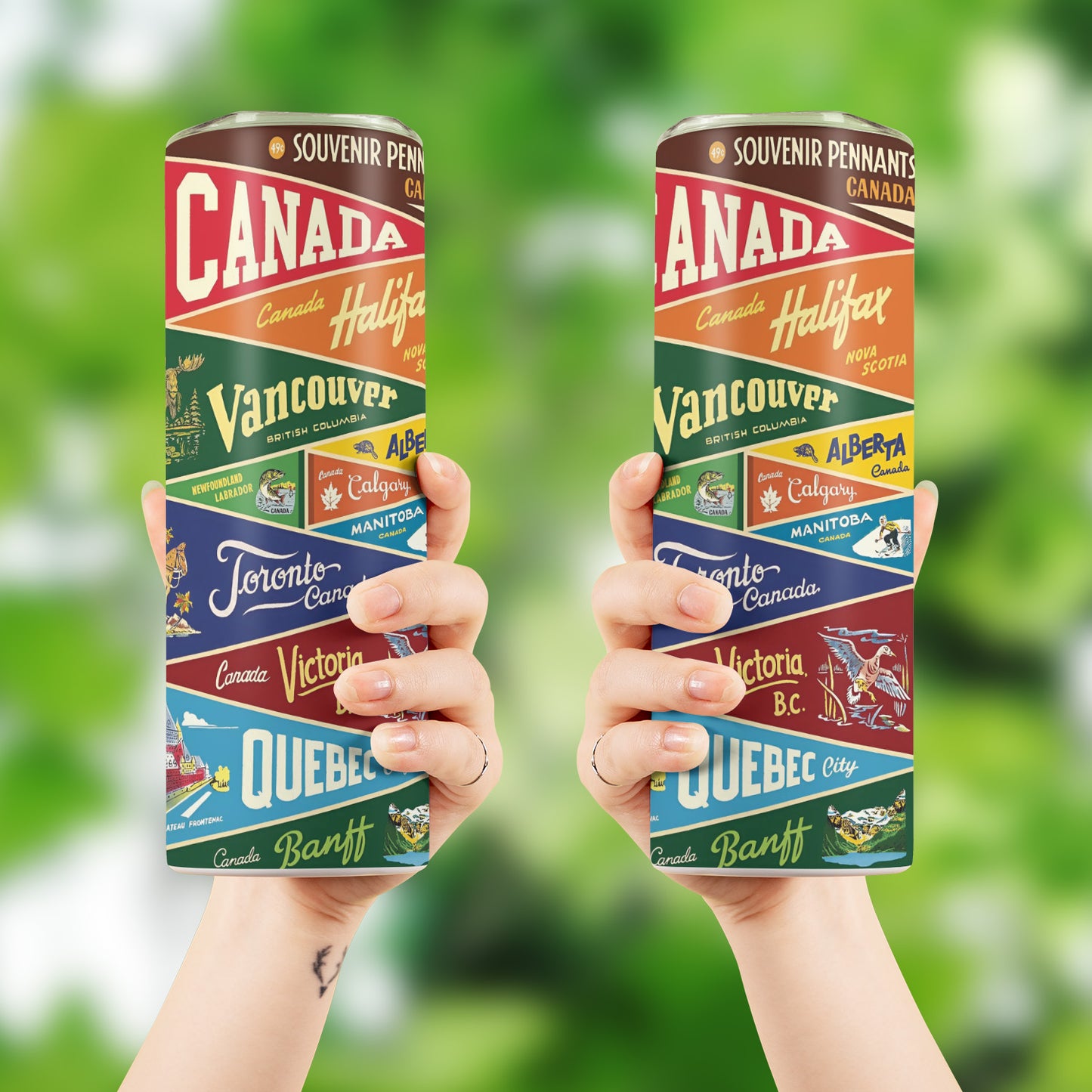 Canada Skinny Tumbler Stainless Steel with Lids 20OZ