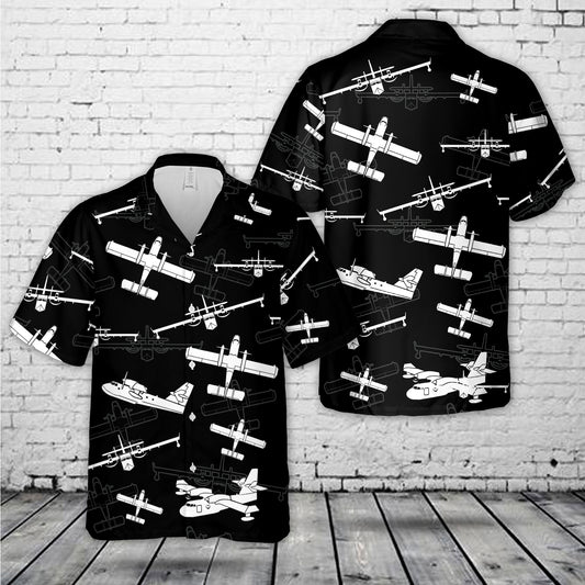 Canadair CL-415 Silhouettes Hawaiian Shirt