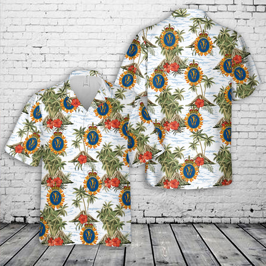 Canadian Armed Forces (CAF) Communications and Electronics Branch Hawaiian Shirt