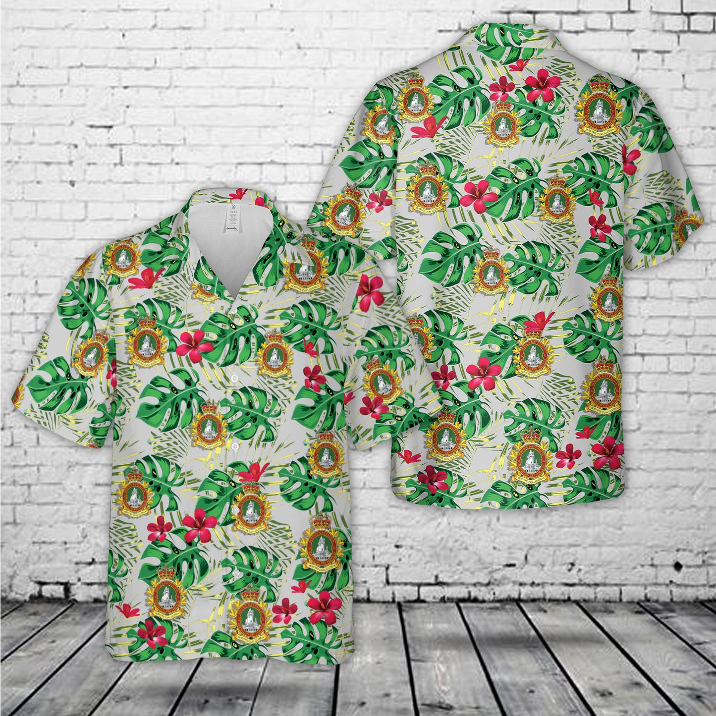 Canadian Army 32 Service Battalion (32 Svc Bn) Hawaiian Shirt