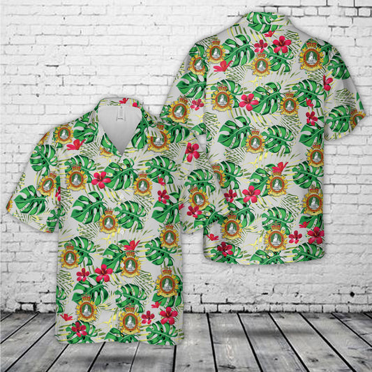 Canadian Army 32 Service Battalion (32 Svc Bn) Hawaiian Shirt
