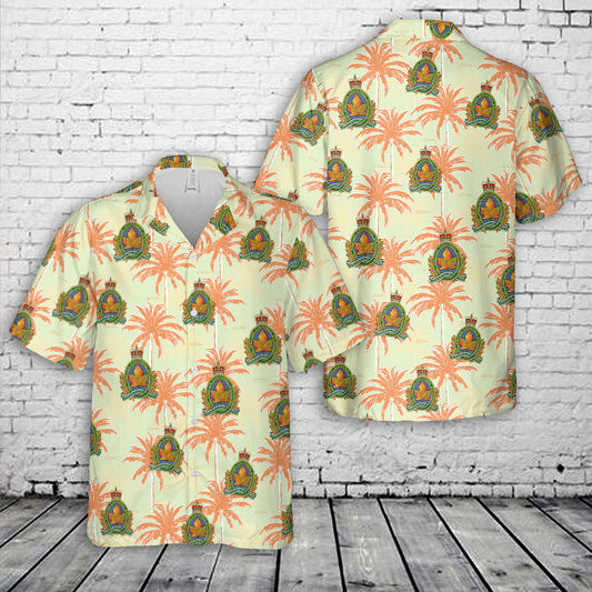 Canadian Army British Columbia Dragoons Hawaiian Shirt