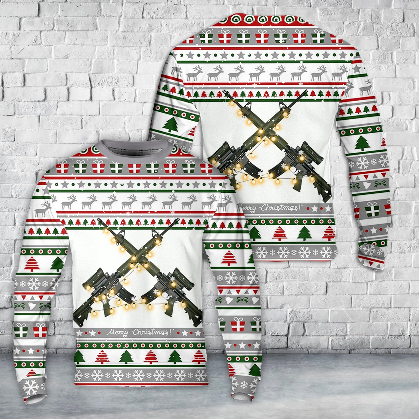 Canadian Army C7A2 Christmas AOP Sweater