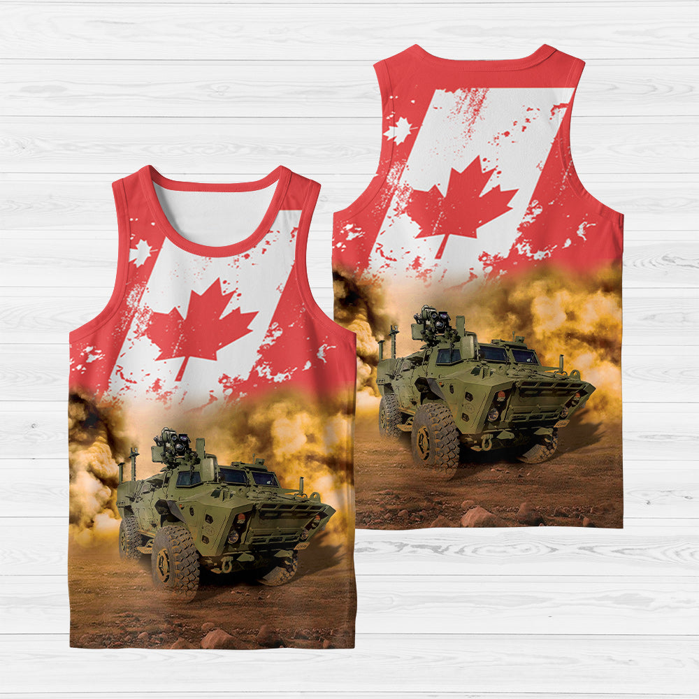 Canadian Army Flaming TAPV Tactical Armoured Patrol Vehicle AOP Tank Top