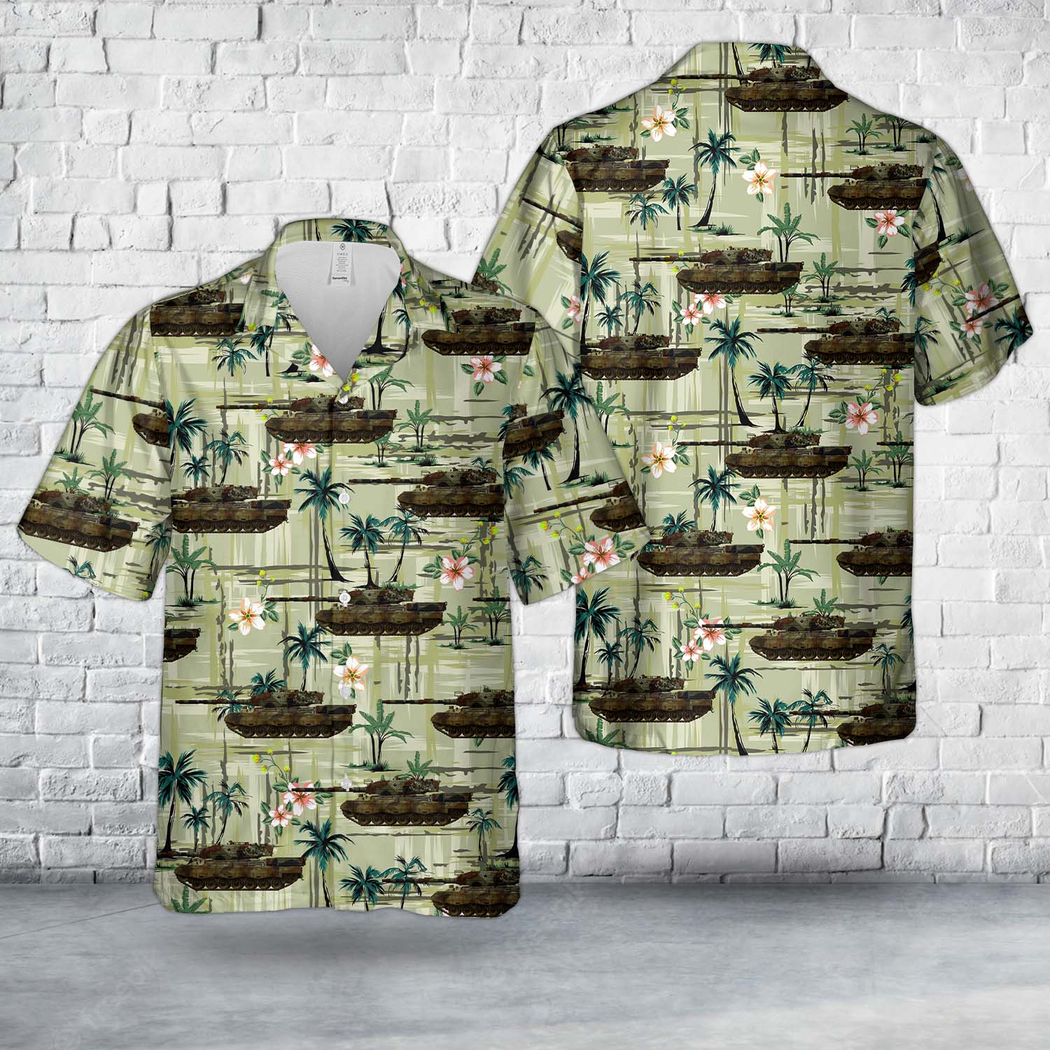 Canadian Army Leopard C1 Hawaiian Shirt