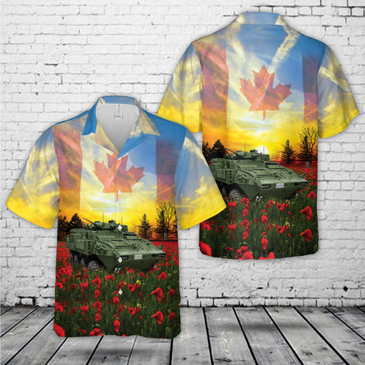 Canadian Army Light Armoured Vehicle (LAV) 6.0 , Anzac Day Hawaiian Shirt