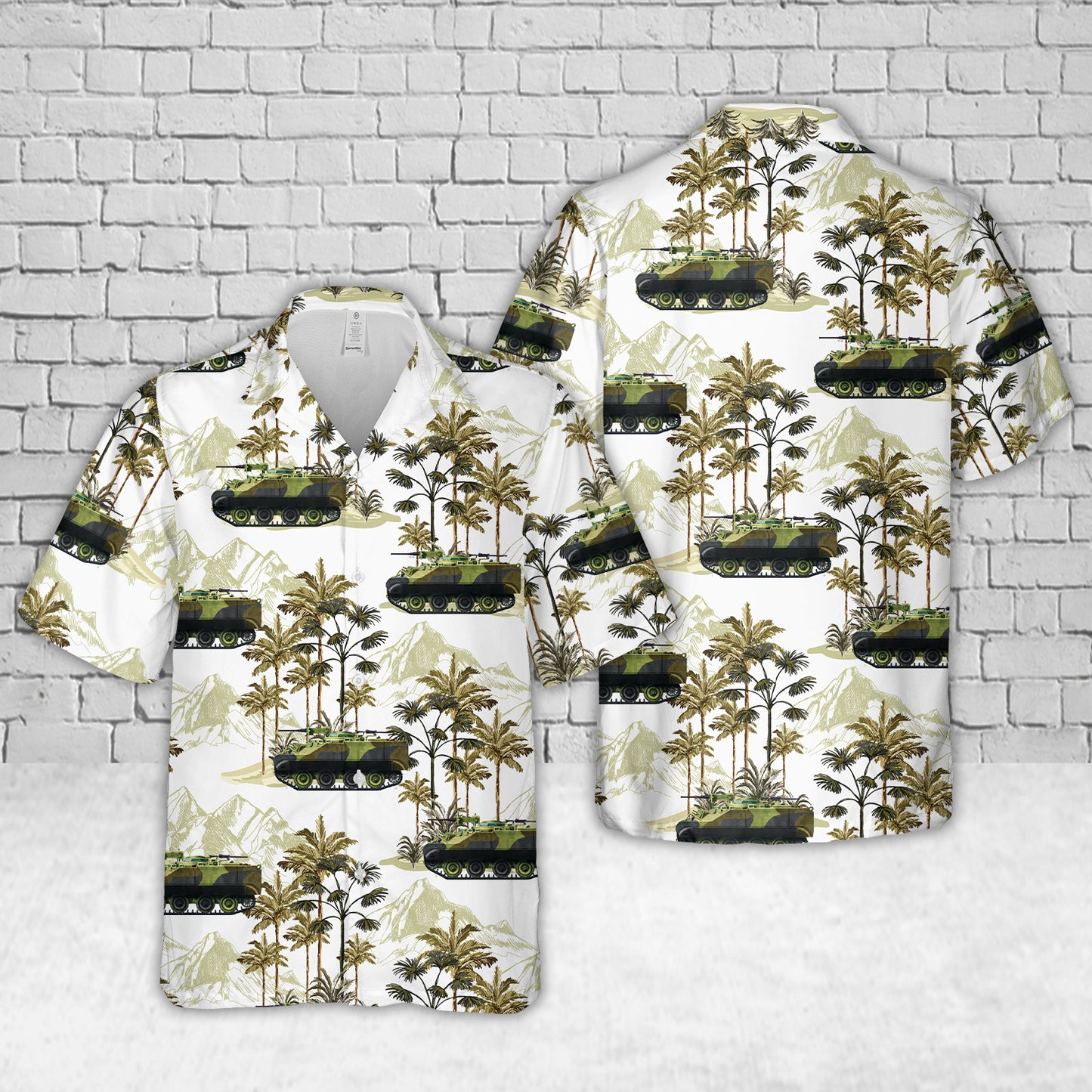 Canadian Army Lynx recce armored vehicle in the 1970s Hawaiian Shirt
