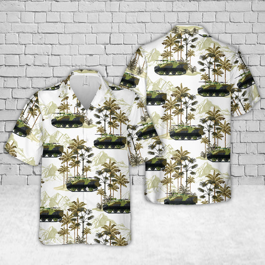 Canadian Army Lynx recce armored vehicle in the 1970s Hawaiian Shirt