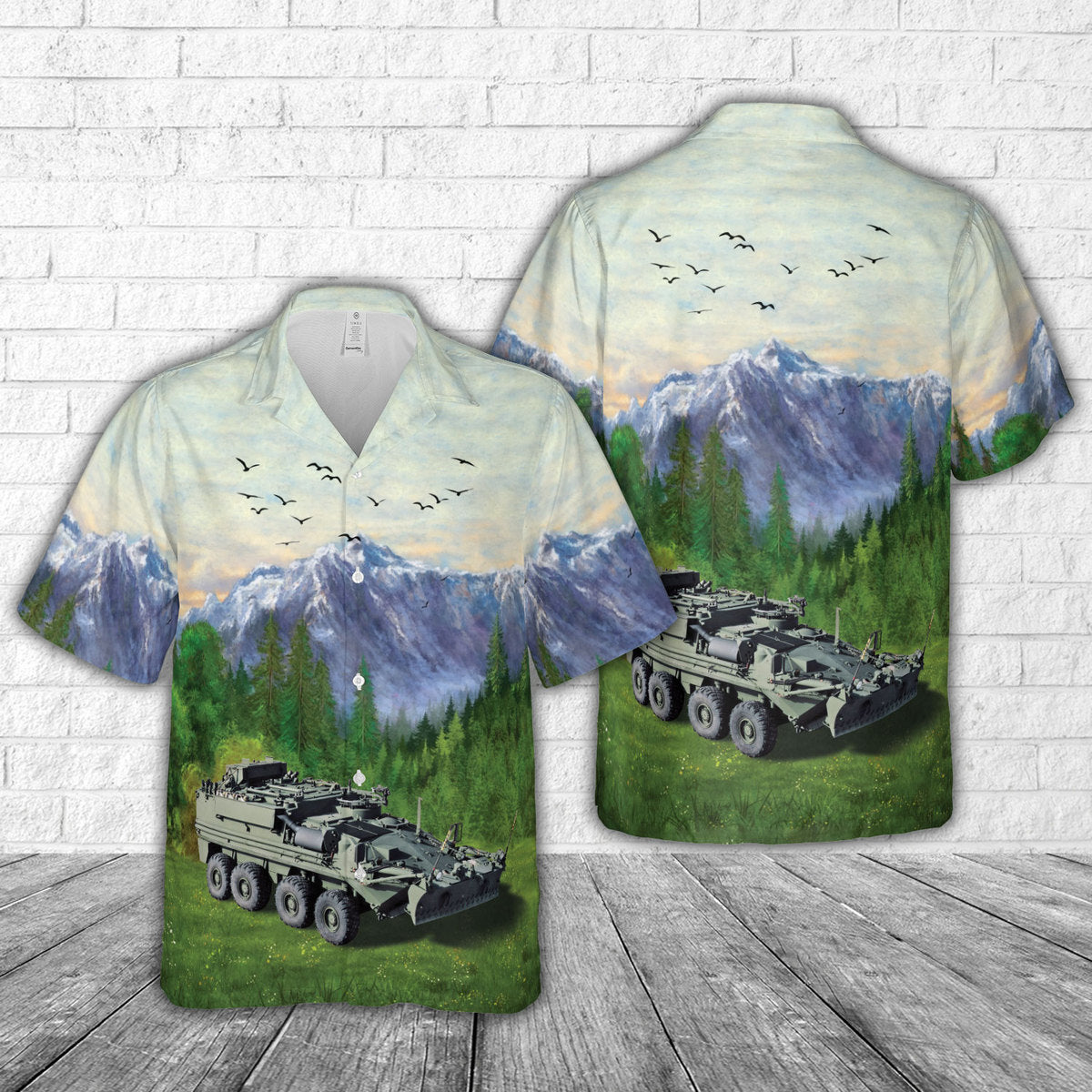 Canadian Army MRV Bison (Maintenance and Recovery Vehicle Hawaiian Shirt